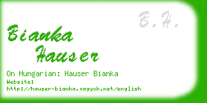 bianka hauser business card